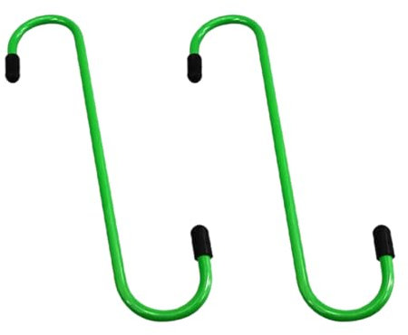 OHREN 2 Stück S Förmiger Bremssattel Haken Aufhänger,Haken Aufhängungsscheibe Bremssattel Aufhänger,Bremssattelaufhänger Bremssattelhaken Gummi-Spitzen