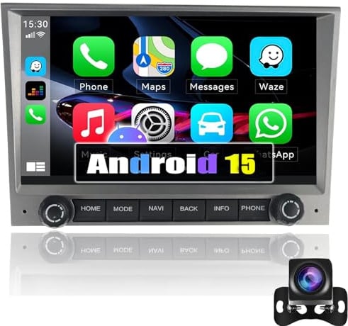 8 Android 14 Auto Carplay Autoradio Für Por-sche 911 997 Ca-yman 987 2005-2008 Por-sche Box-ster 987 2005-2012 DAB Radio GPS Navi Bluetooth Player Audio Video Player Mirror Link Rückfahrk(Size:M400S)