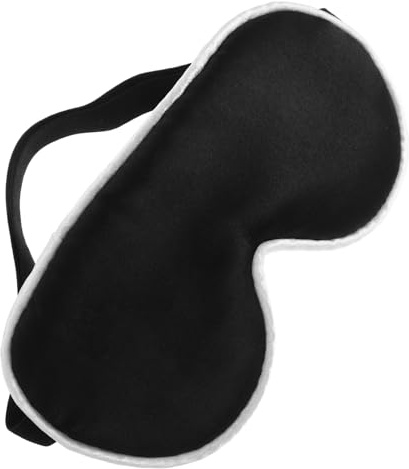 Yardenfun Masque de Sommeil Bébé Occultant la Lumière Doux en Tissu Portable Noir, Taille Bébé, pour Sieste et Voyage, Protection Solaire pour -né et Nourrisson
