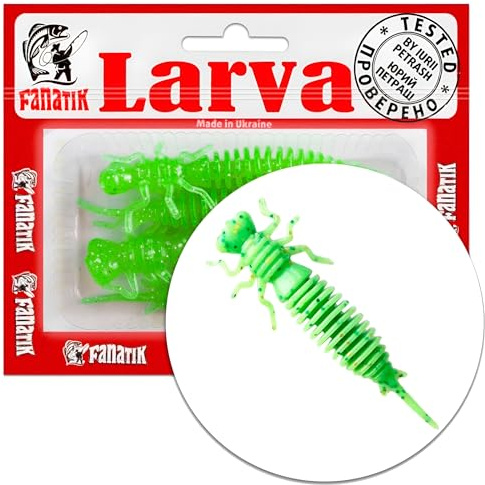 Gummiköder FANATIK Larva Aroma | Barsch Hecht Zander Döbel | 4-11cm, 0.5g - 11g | Gummifisch Jig Soft Bait Lure Kunstköder Angeln Köder Baits Lures Softbait