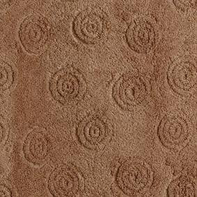 Rico Design GmbH Waschhandschuh Kringel, 15 x 21 cm - Farbe: 203 - Schoko - mit Aida-Feld zum Besticken