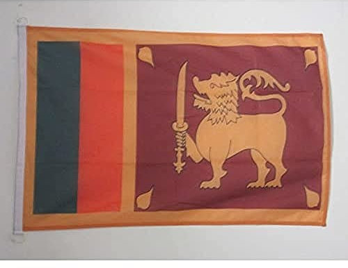 AZ FLAG Bootflagge Sri Lanka - 45x30 cm - Demokratische Sozialistische Republik Sri Lanka Bootsfahne 30 x 45 Cm Marine Flaggen - Flaggen
