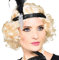 Perruque Charleston des années 20; Perruque blonde à cheveux courts pour costume burlesque; Accessoire de tenue (perruque)