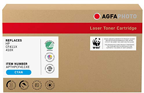 AgfaPhoto APTHPCF411XE Remanufactured Toner 1er Pack, Cyan, blau