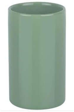 Spirella Tubo Bicchiere in Ceramica Verde Muschio