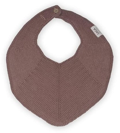 Saga Copenhagen Lätzchen für Babys & Kleinkinder, aus 100% Organische Baumwolle, 19x25cm | Fjola - Clove