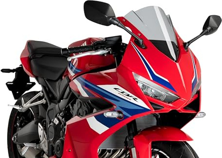 Puig 3568H Z-Racing Windscreen with aerodynamic design and rounded profile for maximum protection, Smoke