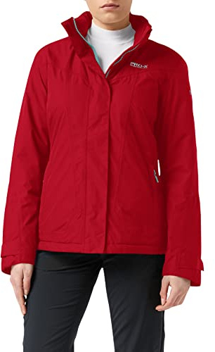 PRO-X elements Damen Regenjacke Cindy I Damen Funktionsjacke mit Schirmkapuze & 2 RV-Seitentaschen I Atmungsaktive, Wasser- & Winddichte Outdoorjacke