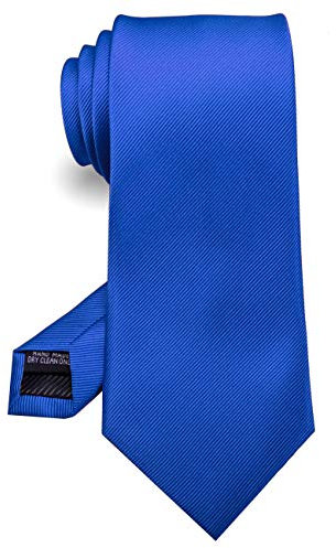 JEMYGINS Blau Handgenähte Krawatte for Herren - Arbeit.Party.Vatertag(7)