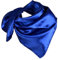 YOFASEN Hijab Kopftuch für Damen - 1 Stück Einfarbig Satin Muslimische Islamische Kopfbedeckung Frauen Gesichtsschleier Schal Turban 90x90 cm, Tiefblau B