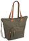 camel active Bari Damen Shopper Umhängetasche Reißverschluss Groß Grün