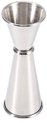 Doppio Cocktail Jigger, Acciaio Inossidabile Jigger 2 Oz 1 Oz con Scala per Bartending