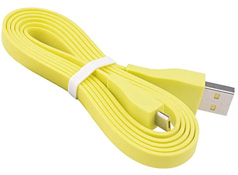 Original Logitech UE Boom Megaboom Roll Bluetooth Speaker Charging Cable Flat Noodle Data Cable (Yellow)