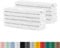 BaSaTex - Handtuch Set für Gäste 10er Pack - Frottee-Handtücher mit Aufhängeschlaufe aus weicher Baumwolle in 30x50cm - Waschtücher für Gäste Öko-Tex Standard 100 Zertifiziert - Weiß