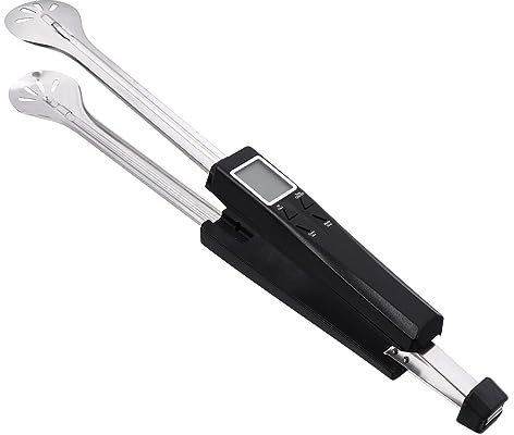 VOSAREA 1 Set Grillzange mit Thermometer 2 in 1 Backthermometer Steakklemme Küche Zange Grillzange mit Sonde