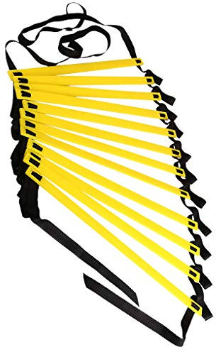 rongweiwang Flexibility Agility Ladder Nylon Strap Jumping Agility Ladder Nylon Ladder Speed Training Fitness Stair, 2M, 4Rung