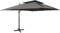 vidaXL Ampelschirm mit Lüftung Sonnenschirm Gartenschirm Marktschirm Strandschirm Schirm Kurbelschirm Terrassenschirm Anthrazit 400x300cm