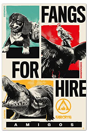Farcry6 Poster Fang for Hire - Deko-Poster Farcry6 - Erik-Gruppe - offizielles Lizenzprodukt