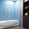huibathrooms 4Fold Screem-1000x1400mm, Pivot Shower Bath Screen Panel