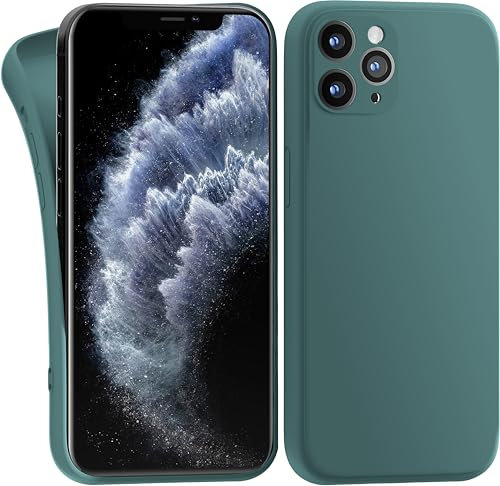 MyGadget Case for iPhone 11 Pro - Cover Ultra Thin TPU - Soft Touch Rubber & Anti-Scratch Shell - Flexible Silicone - Matte Olive Green