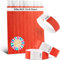 FARBEN BANDE® 500 Einlassbänder Rot/Eintrittsbänder 19mm aus Tyvek/Party Bändchen reißfest, wasserdicht und nummeriert/farbige Partybänder/Einlassbändchen für Party, Festival & Feste