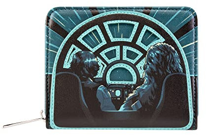Loungefly Disney - Han Solo - Star Wars Light Speed - Wallet - Exclusivité Amazon - Porte-Monnaie Mignon à Collectionner - Idée de Cadeau - Étui Porte Cartes avec Plusieurs Fentes pour Les Cartes