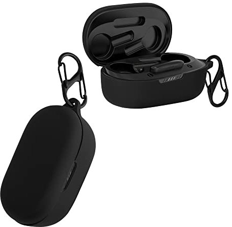 kwmobile Hülle kompatibel mit JBL Quantum TWS Kopfhörer - Silikon Schutzhülle Etui Case Cover Schoner in Schwarz
