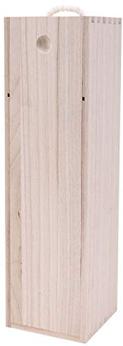 GROCKSTR Scatola di imballaggio di legno del vino rosso per il flauto di Hampagne di legno per il contenitore di imballaggio del regalo di logo della