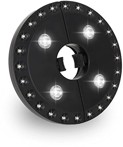 GLAITC LED Umbrella Light 28 pcs 3 Modes Outdoor Patio Garden Camping Tents Lighting