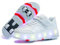 HUSKSWARE Kinder Sneaker Jungen Mädchen Sneaker 4 Räder Party Geburtstag Weihnachten, Weiß 36