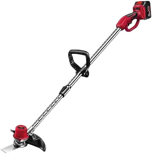 BebeXi cortacésped Gasolina cortabordes Cortacésped eléctrico Ancho de Corte 8900 RPM Inclinación giratoria Mango Adicional Ajustable con batería