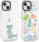 Xylota 2 Stück Handyhülle für iPhone 14/iPhone 13 6,1 Hülle, Transparent Niedlich Case mit Dinosaurier Muster, Ultra Dünn TPU Bumper Weich Silikon Stoßfeste Schutzhülle Cover für iPhone 14/iPhone 13