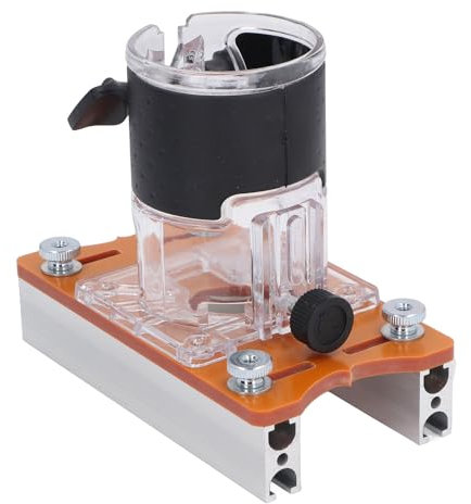 Localizzatore di Scanalature per Fresatrice per Legno Base Scanalata 2 in 1 e Staffa di Fissaggio Staffa di Scanalatura per Dispositivi di Fissaggio Invisibile