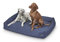 Loop Orthopadisches Hundebett Blau 4XL für Große Hunde - Recyceltem Flockenfüllmaterial, Waschbar, Robuster Baumwollbezug mit solide Reißverschlüsse, Allergikerfreundlich, Indoor/Outdoor