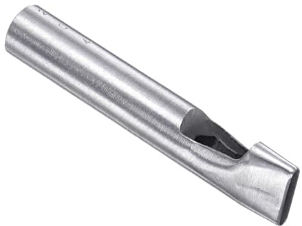 CoCud Perforadora Hueca Agujero de 4mm x 20mm Herramienta de Junta Ovalada | de Acero 45#, para Manualidades de Cuero, Carteras de Cuero DIY