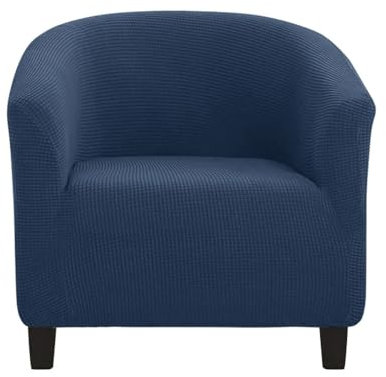Morbuy Sesselbezug Stretch, Sessel Überzug Universal Sesselhussen Waschbar Sesselüberzug Hussen Cocktailsessel Clubsessel Überzug Weich & Elastisch (Marineblau)