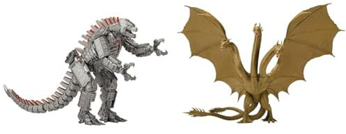 MonsterVerse Godzilla vs Kong 11-Zoll-Sammel-Gigant-MechaGodzilla-artikulierte Actionfigur & Godzilla King of The Monsters 15 cm King Ghidorah, Mehrfarbig, MN000000