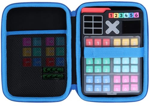 Lebakort Hart Tasche Hülle Etui für GiiKER Smart Sudoku Puzzle Spiele (Schwarzer + Blauer Reißverschluss)