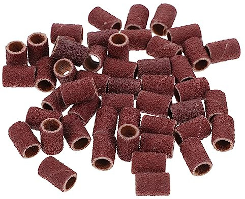 SOLUSTRE Schleifbänder 100 Stück Körnung Schleifkopfschleifer Für Nagelbohrer Polieren Von Naturnägeln Und Kunstnägeln Schleifhülsen Schleifbänder Für Maniküre Pediküre