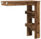 vidaXL Wand-Bartisch Altholz-Optik 102x45x103,5 cm Holzwerkstoff, Bartisch, Bistrotisch, Stehtisch, Party Tisch, Pubtisch, Wand Stehtisch, Wandtisch