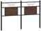 vidaXL Tête de lit chêne Marron 137 cm Bois d'ingénierie et Acier, Panneau de tête, tête de lit pour lit Double, tête de lit Double