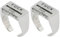 Comebachome Fick Ring, 2pcs legierte rotierende Fuck It Ring, Stimmungskontrolle lustige Ringe für Angstlinderung