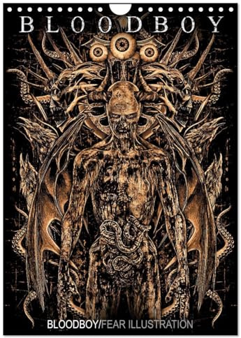 BLOODBOY/FEAR ILLUSTRATION (Wandkalender 2026 DIN A4 hoch), CALVENDO Monatskalender: EINE SERIE VON ILLUSTRATIONEN ZUM THEMA HORROR (CALVENDO Kunst)