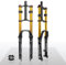 Forcella Ad Aria Downhill 26 27,5 29 Pollici Freno A Disco Mountain 150 mm Escursione 9 * 100 mm QR Forcella Ad Aria DH Regolazione del Rimbalzo 1-1/8