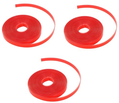 Adfaga Doppelseitiges Klebeband, stark klebend, entfernbar, transparentes Nail-Art-Klebeband für Salon-Heimdekoration, 3 Rollen, 15 mm x 11 mm x 1 mm x 8 m, Hitzebeständig