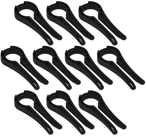 10 Stück Gasherdknopf Sicherungen aus Kunststoff, Schwarze Kindersicherung | Universelle Passform mit Knopf Design, für Haushalt und Küche, Schutz für Kinder und Haustiere