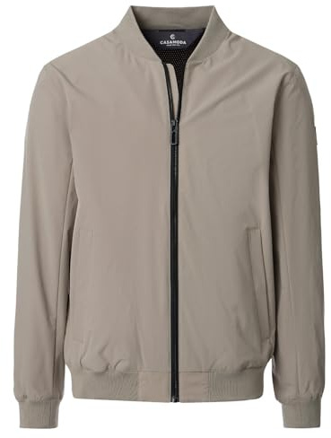 CASAMODA Outdoor-Blouson Collegekragen Zipper Regular, Bekleidungsgröße: 3XL, Farbe: beige