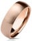 Bungsa 54 (17.2) rosegoldener RING für Damen & Herren - Rosé Rosegold - Damenring aus EDELSTAHL matt - edler Edelstahlring geeignet als Verlobungsringe, Freundschaftsringe & Partnerringe