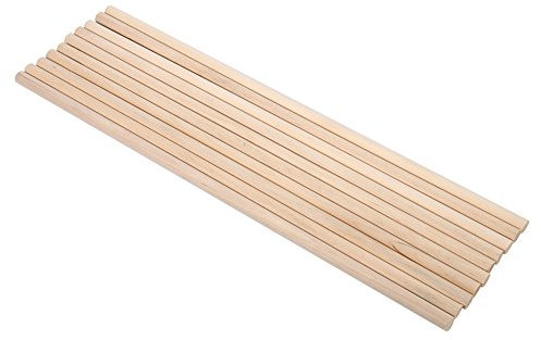 Holzstäbe, Haofy 10 Stück Holzstäbchen Holzstangen zum Bastel, 30 cm Extra Lange Rund Holzstab mit Durchmesser von 8 mm, Unbehandeltes Bastelstäbe Rundholz für DIY Holzarbeit Basteln Dekoration