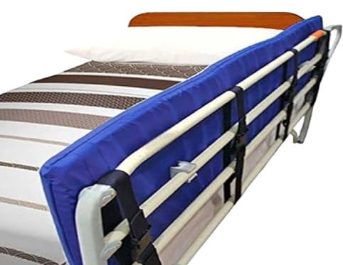 OrtoPrime Protector de Barandilla para Cama Adultos y Niños - Barrera de Seguridad Ortopédica Quitamiedos Cama - Cubrebarandillas Camas Barrera Protectora (Barandilla NO INCLUIDA)